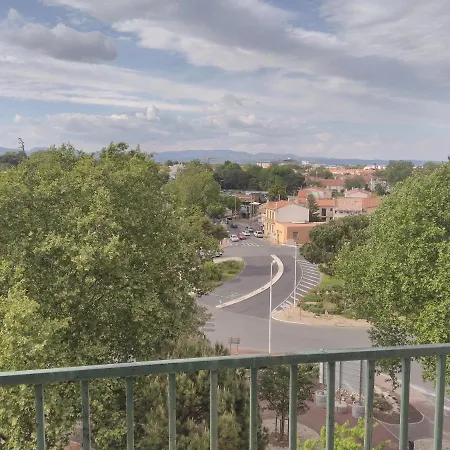 Apartament D'anjou - Grand Avec Clim, Balcon Et Parking Privatif Perpinyà